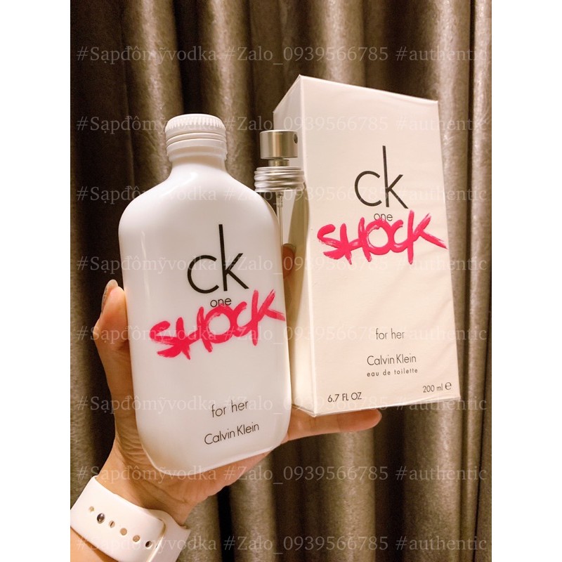 [Auth 200ml] Nước hoa nữ CK ONE SHOCK for Hẻ, Chính Hãng 200Ml