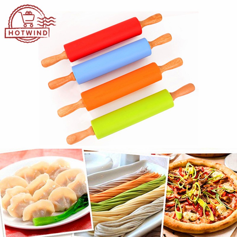 Cây lăn bột cán gỗ không dính thích hợp cho làm bánh