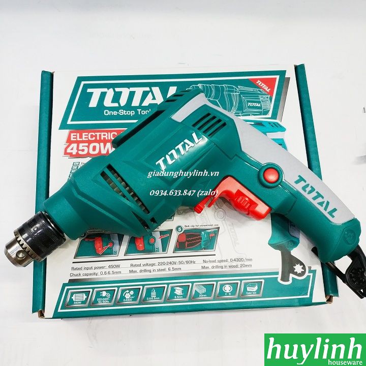 Máy khoan điện cầm tay Total TD4506E - 450W