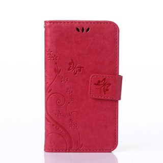 For [ Sony Xperia Z3 Mini ] Embossed Flower PU Leather Wallet Flip Stand Case