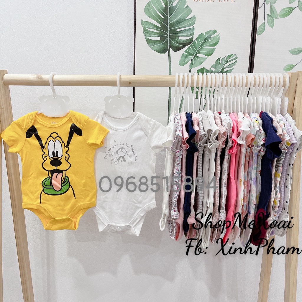 BODYSUIT CARTER SIZE 0-3M LINK 1 ,BODYCHIP CỘC TAY MIX HÃNG CHO BÉ TỪ 3-5,3kg