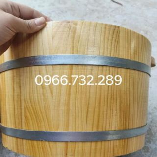 Chậu gỗ ngâm chân có hạt maxa