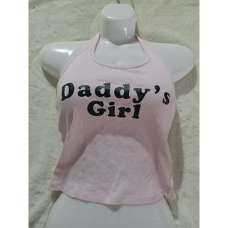Áo cotton nữ kiểu crop top cổ yếm hở lưng dưới 49 ký mặc vừa