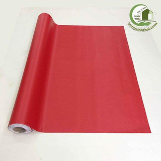 Giấy dán tường màu đỏ nhám - khổ 1,2m - có sẵn keo