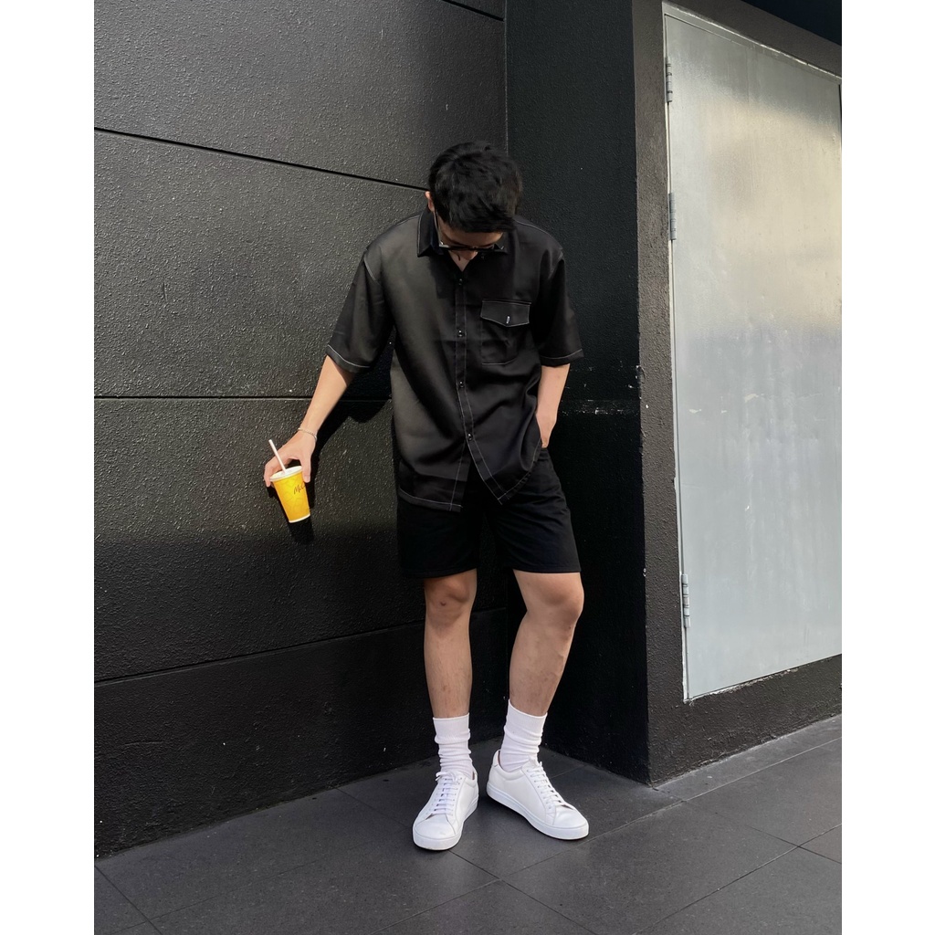 Áo Sơ mi Chạy viền Chỉ Nam nữ