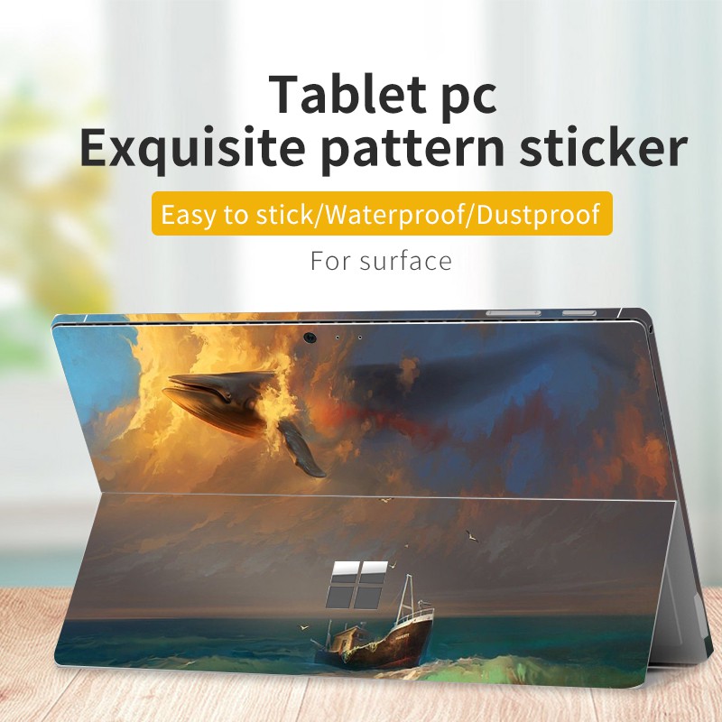Laptop Stickers for Microsoft Surface Pro 5 Pro 6 Pro 7 Pro 8 9 Skin Super Slim Computer Stickers Fiber Matte for Surface go 1 2 3 Cover Decal