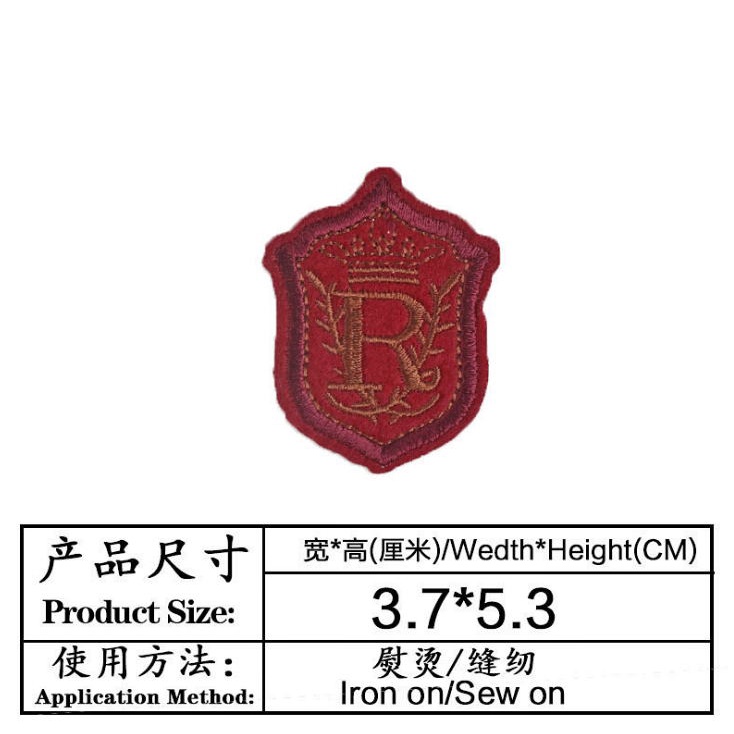 Nhãn Dán Ủi Thêu Trang Trí diy Màu Vàng / Bạc Phong Cách Quân Đội Sáng Tạo