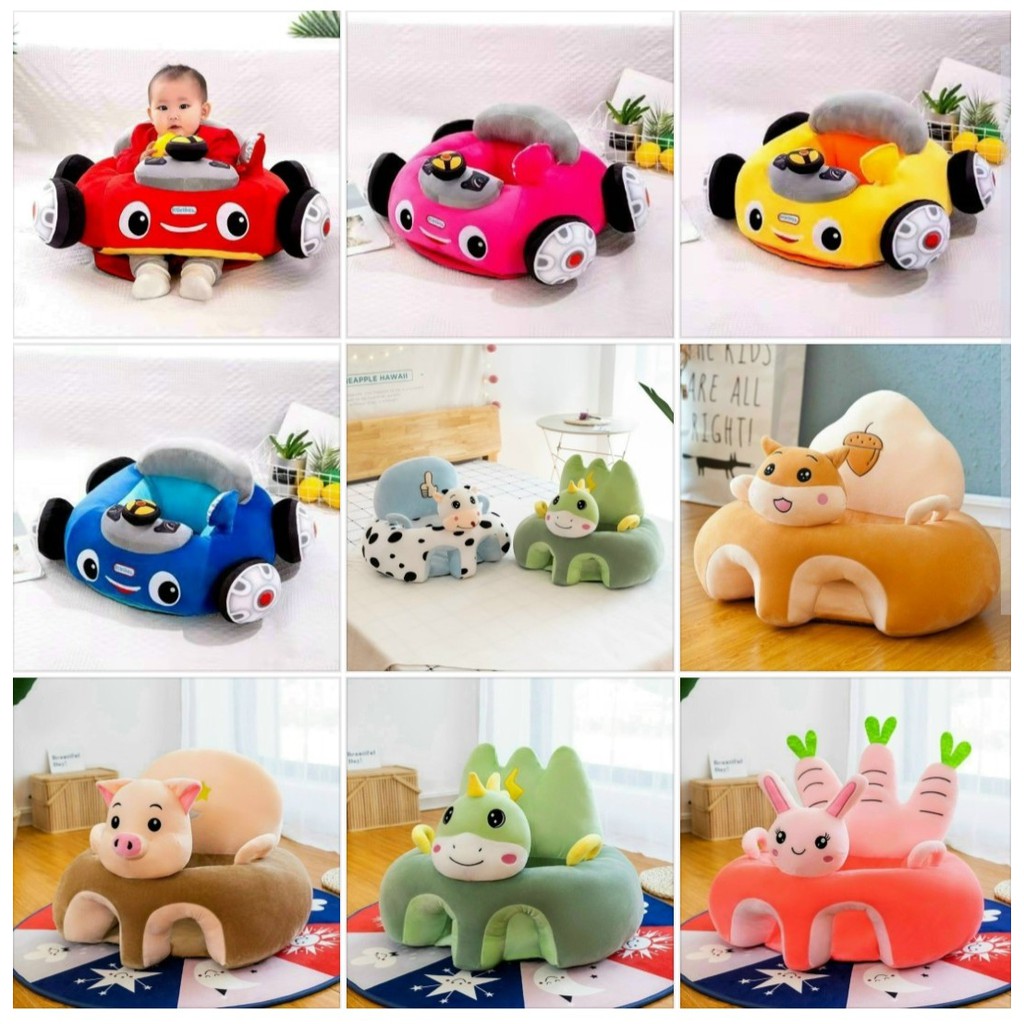 Ghế Tập Ngồi Hình Thú Nhồi Bông cho Bé , trẻ sơ sinh