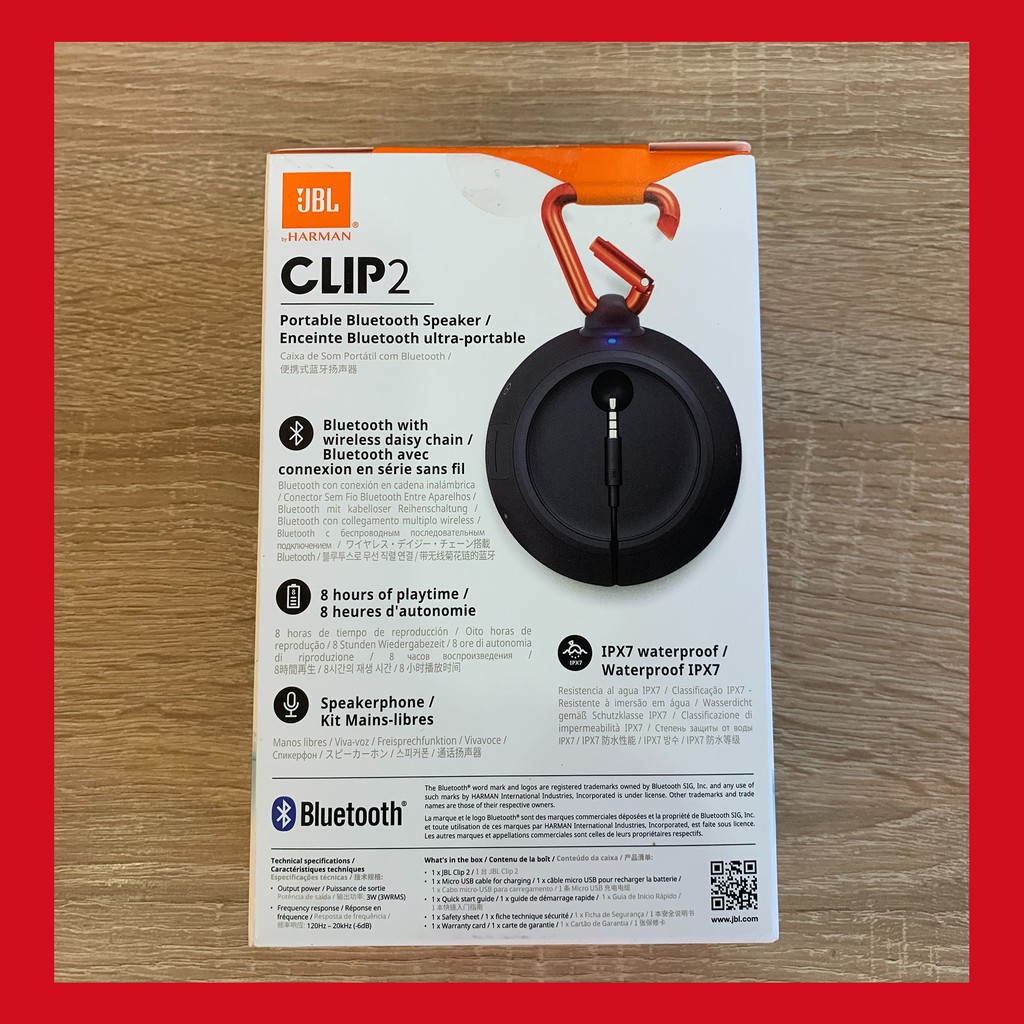 Loa bluetooth JBL Clip 2 Hàng Chính Hãng mới 100%
