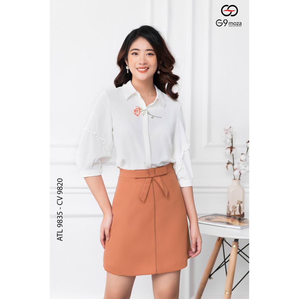 Chân váy  G9moza 9820 dáng chữ A   với chât liệu Thô  tạo phong cách  Đi chơi, công sở Trẻ trung, thanh lịch