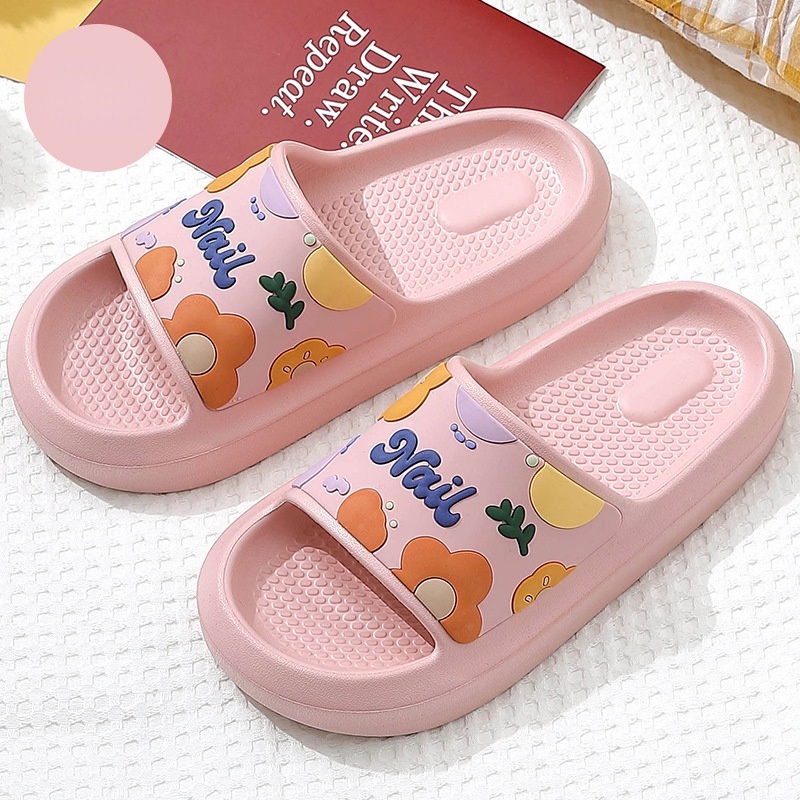 Dép Đi Trong Nhà Bằng Nhựa eva Đính Hoa Xinh Xắn