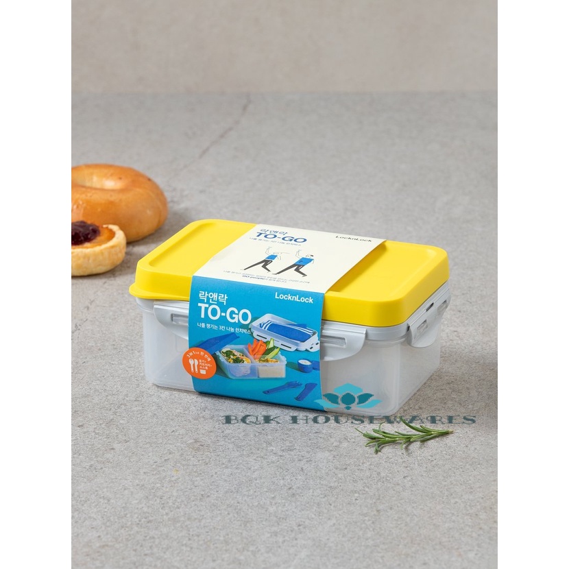 Hộp nhựa Lock&Lock 3 ngăn TO-GO 1L - HPL979L