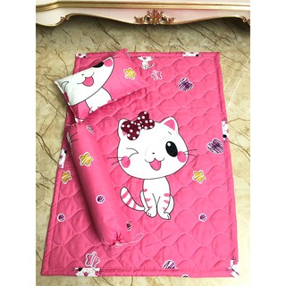 Bộ chăn gối cho bé 5 món,rẻ nhất tp hcm,chuyên sỉ và lẻ,free ship-mẫu mèo trắng