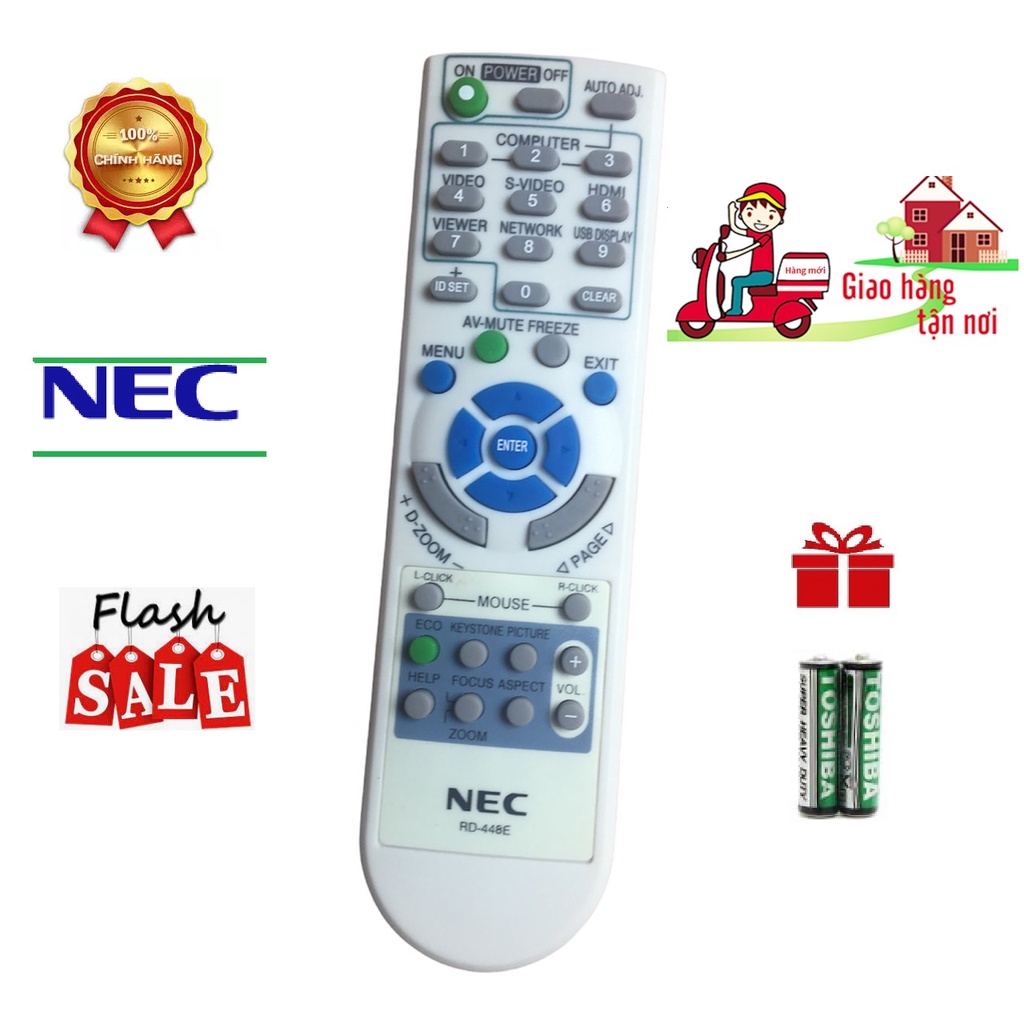 Remote Điều khiển máy chiếu NEC hàng chính hãng