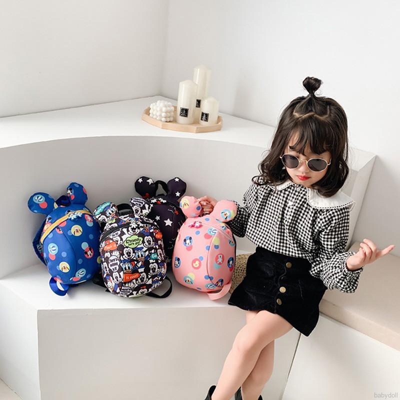 Balo Có Dây Chống Thất Lạc Họa Tiết Hoạt Hình Cho Bé