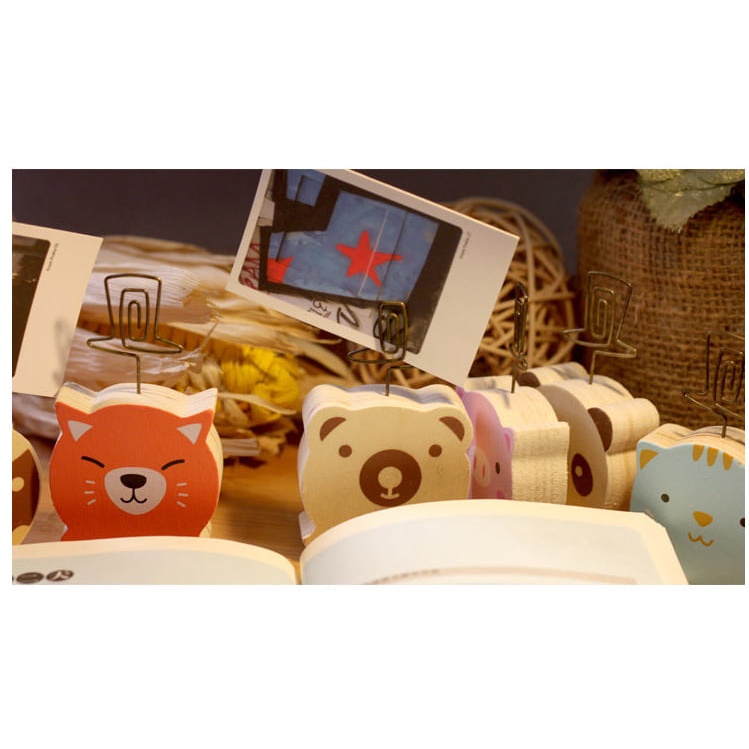 Kẹp ảnh gỗ hình thú