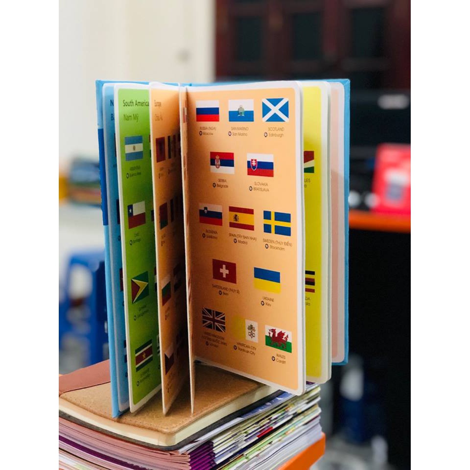 Sách 198 Flags - Quốc kỳ các nước
