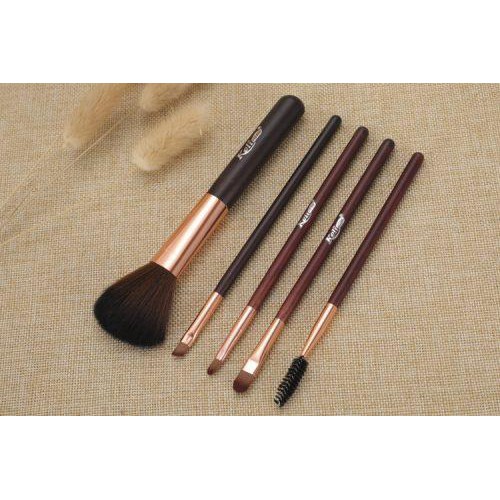 Bộ Cọ Trang điểm 5 Cây Keli Beauty Cán Gỗ Nội Địa Trung No.7837