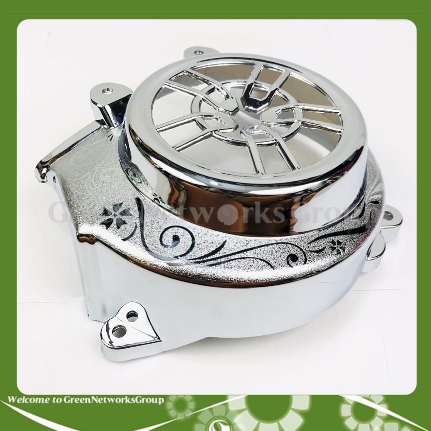 Ốp quạt gió Vision 2014-2019 mạ xi Niken Greennetworks