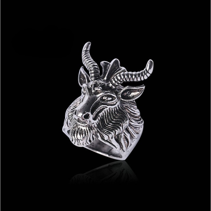 Nhẫn Nam Titan Mặt Dê  [FREE SHIP]