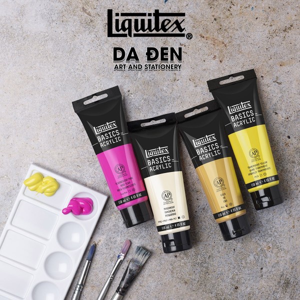 [DA ĐEN] Màu Acrylic Liquitex Basic 118ml (Màu Vẽ Đa Chất Liệu)