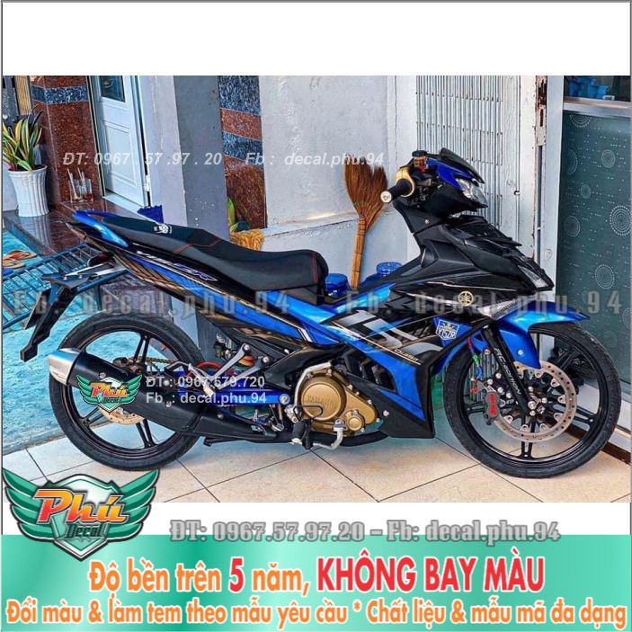 Tem rời Exciter 150 Y15ZR Xanh đen (H)