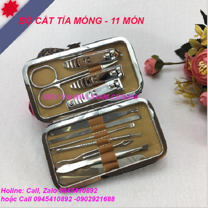 Bộ dụng cụ làm móng 11 món Made in Russia - dụng cụ làm nail
