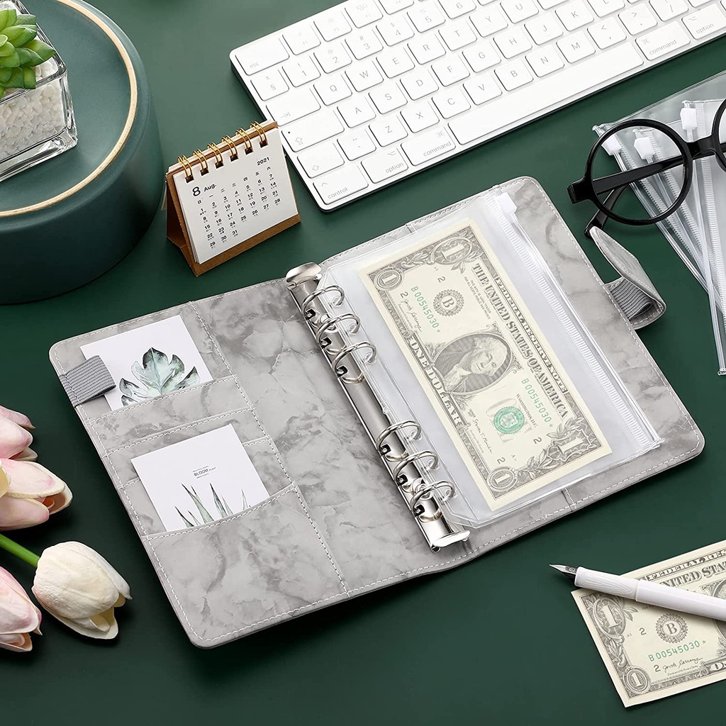 Sổ Tay A6 Bìa Da PU Có Thể Nạp Đầy Lại Tiện Dụng