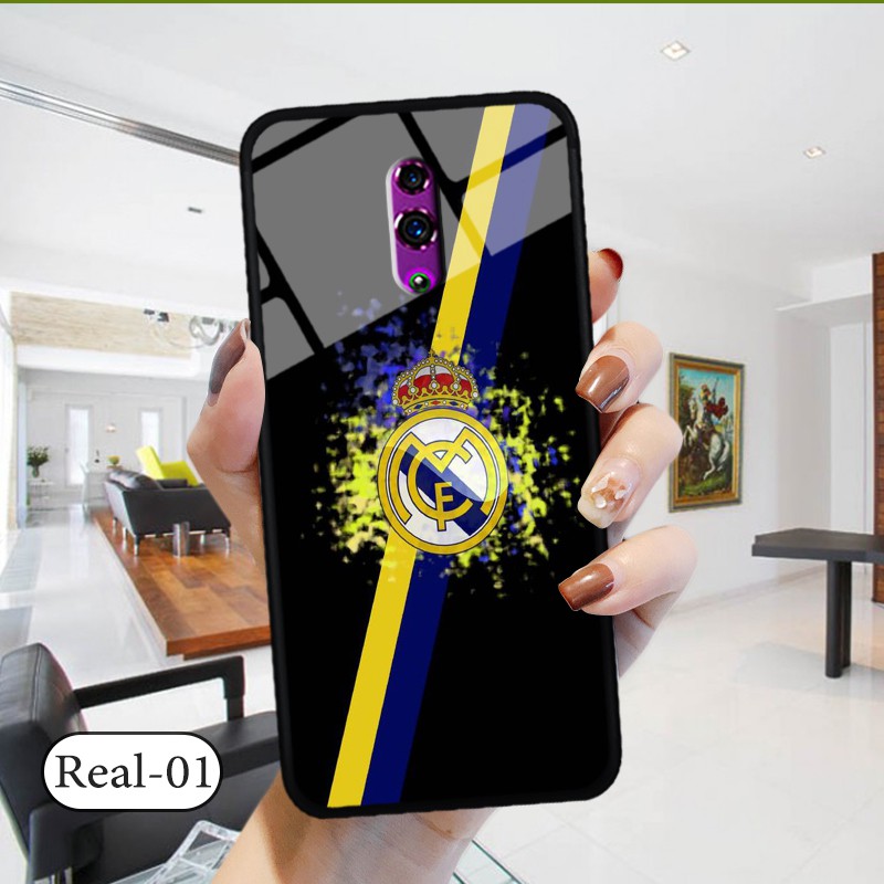 Ốp kính 3D REALME X/ K3 - in biểu tượng đội bóng