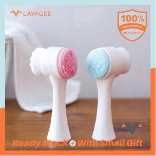Bàn chải Massage mặt 3D bằng Silicone siêu mịn chất lượng cao 2 mặt