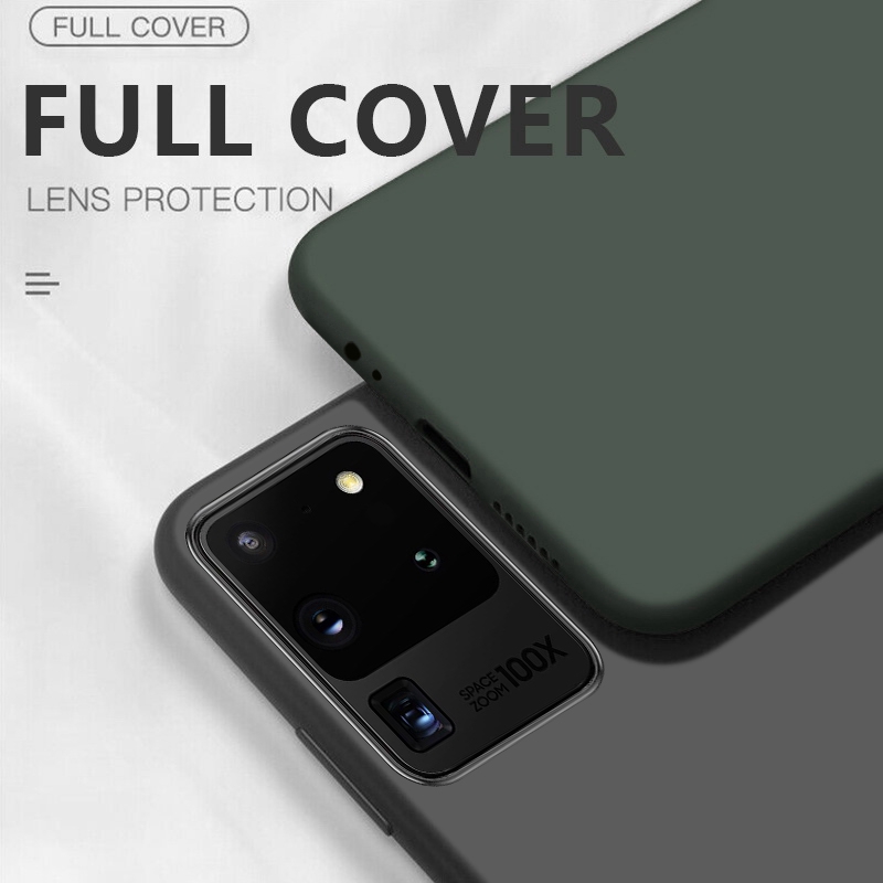 【Ready Stock】Liquid Silicone Soft Case For Samsung Galaxy S20 Ultra Plus A51 A71 Back Cover