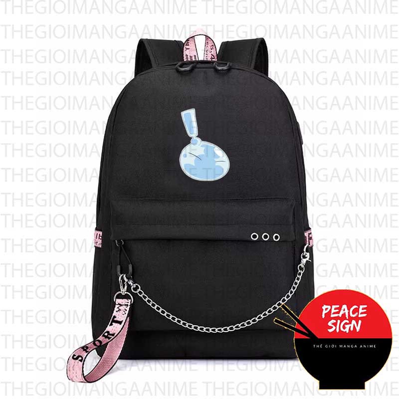 Balo thông minh ĐEN in hình Tensei-shitara Slime datta Ken Lúc đó, tôi đã chuyển sinh thành Slime