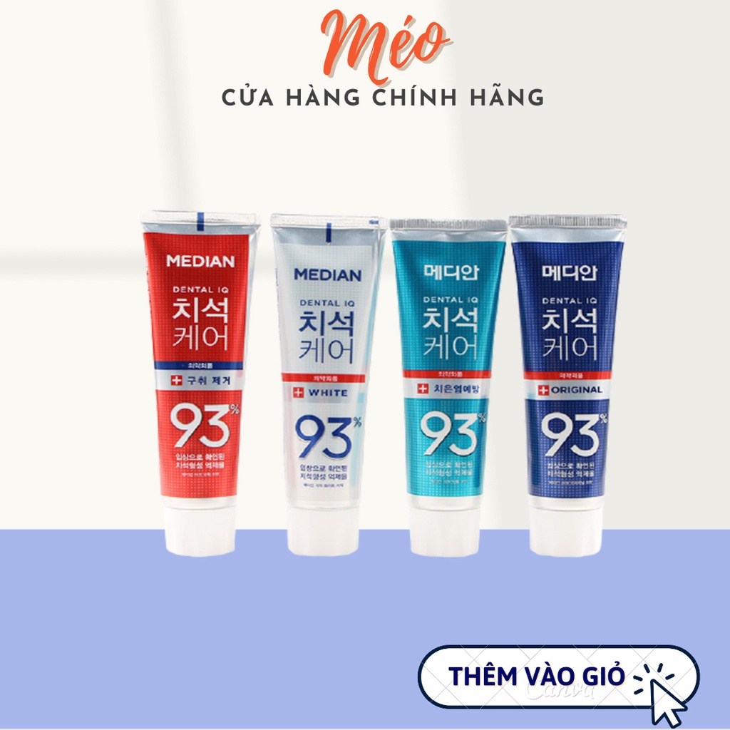 [VIDEO GIẢ THẬT][CHÍNH HÃNG 100%] Kem Đánh Răng Median Dental IQ 93% - Bán chạy số 1 hàn quốc- Bảo vệ răng chắc khỏe