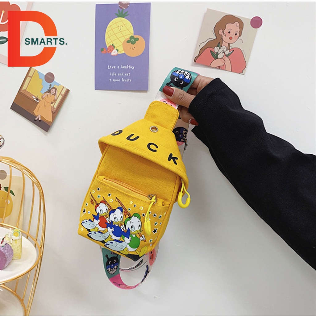 Túi đeo chéo balo mini hình vịt dẽ thương cho mọi lứa tuổi thời trang cao cấp