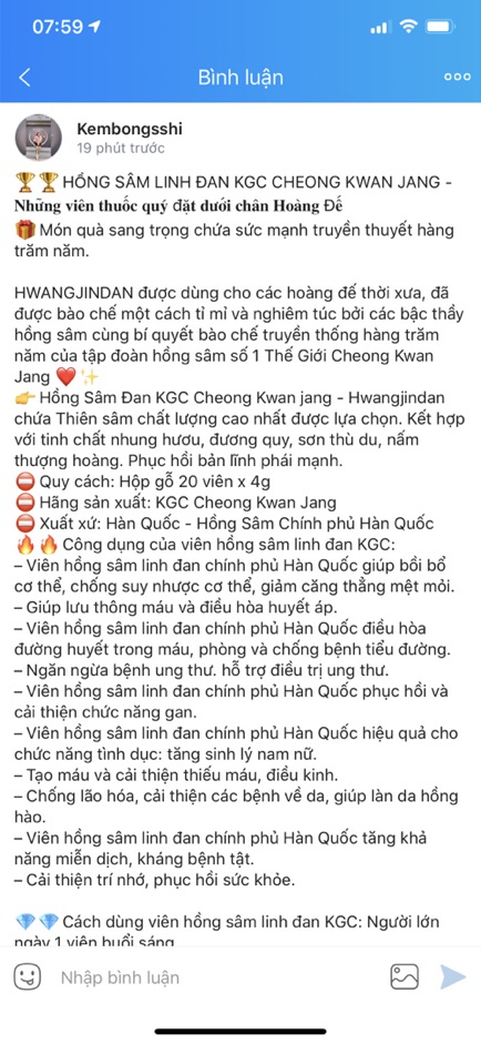 Hồng sâm linh đan kgc cheong kwan jang hàn quốc - samnamlinhchi89 - ảnh sản phẩm 8