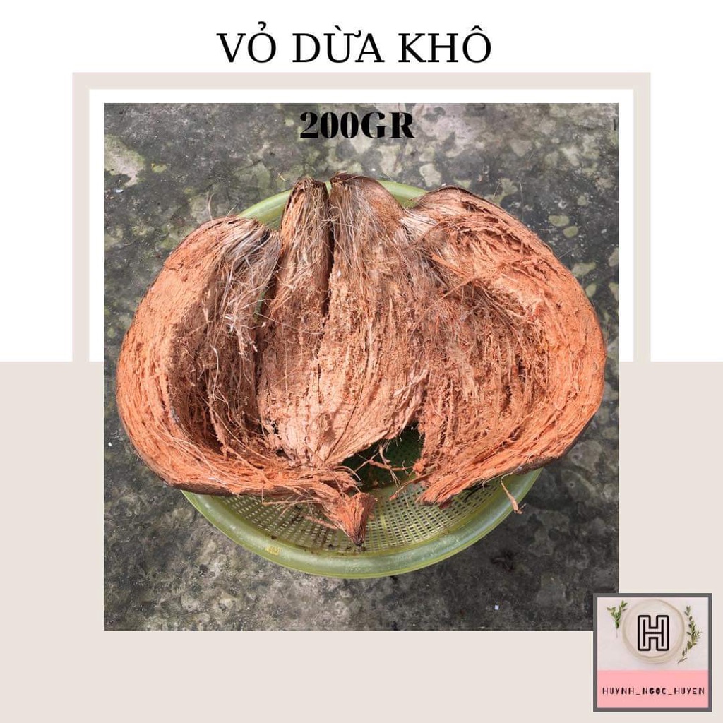 Vỏ dừa khô