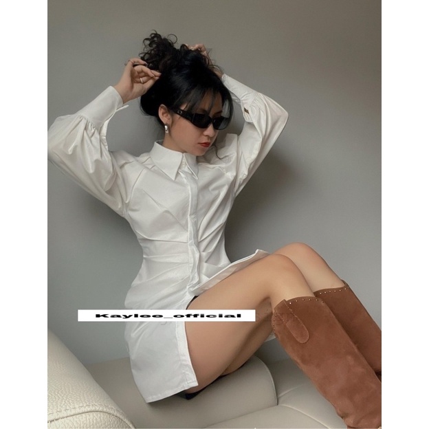 Sơ Mi Trắng Pha Cổ Ren Ulzzang Hàng QC ảnh thật cận chất Kaylee