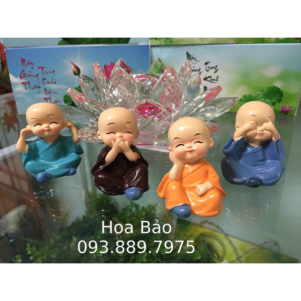 4 TƯỢNG CHÚ TIỂU AN NHIÊN MAY MẮN - BỘ TƯỢNG TỨ KHÔNG