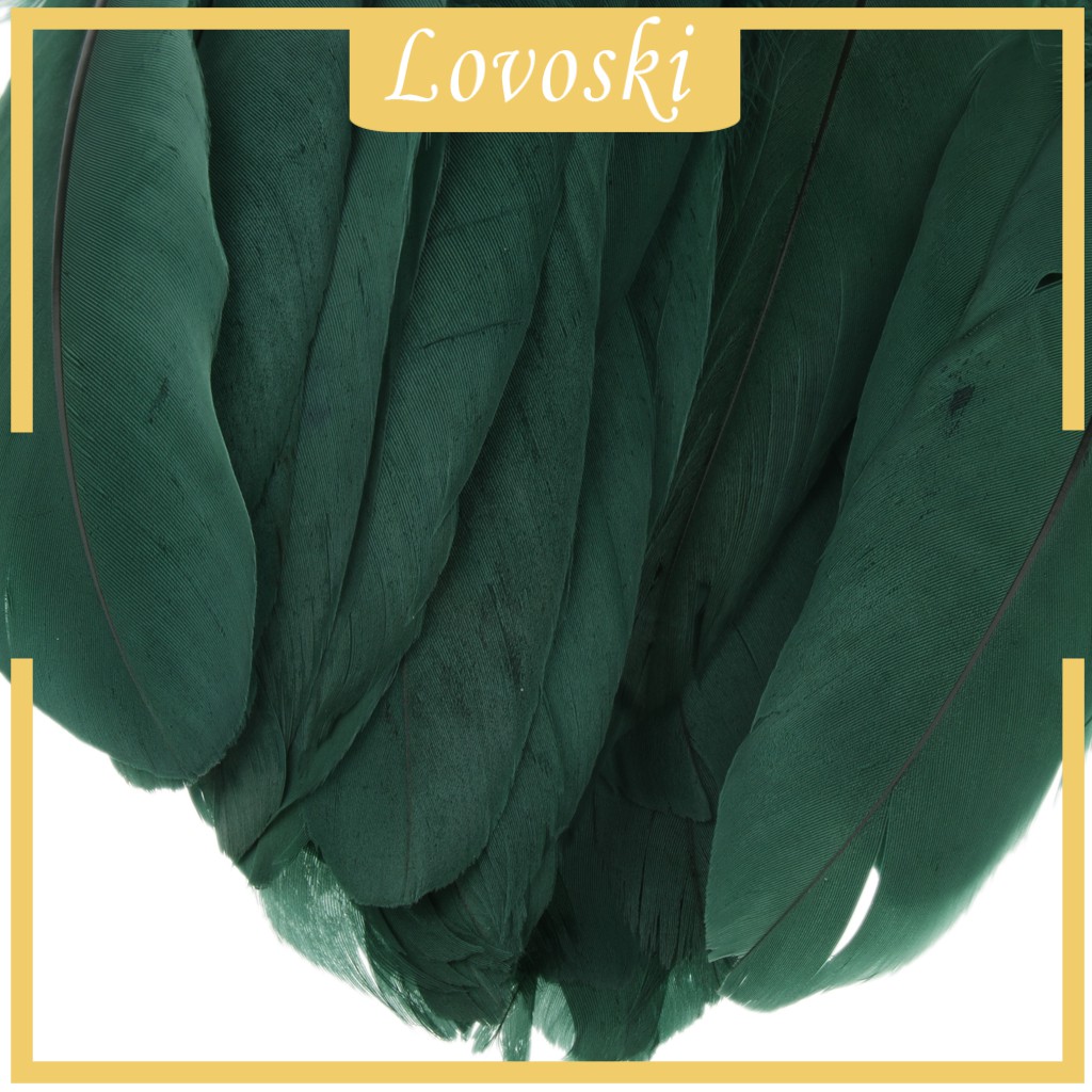 Set 50 Lông Ngỗng Tự Nhiên 5.9 Đến 8.6 Inch Làm Đồ Thủ Công