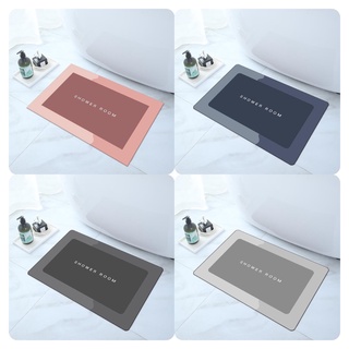 Thảm SILICON vuông Siêu Thấm Hút, Lau Chân Trải Sàn, Thảm Chùi Chân Nhà Tắm Đế Cao Su Chống Trượt Cao Cấp TC002