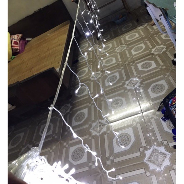 Led Mành Rủ 16M 60 Sợi Màu Trắng,Đèn Led Thả Mành Rủ.