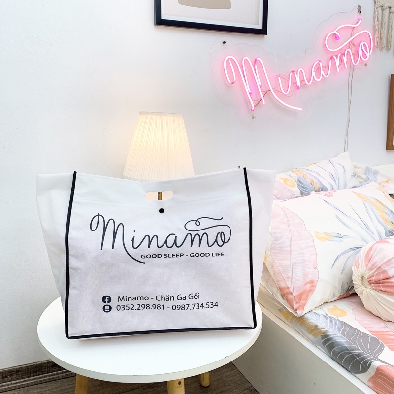 Bộ Ga Gối Teddy Cotton Linen Minamo Cao Cấp A12, Mềm Mịn, Thoáng Mát - Bảo Hành Chính Hãng Minamo