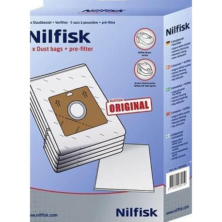 Bộ 5 Túi Đựng Bụi Cho Máy Hút Bụi Bravo Nilfisk 6a9 | BigBuy360 - bigbuy360.vn