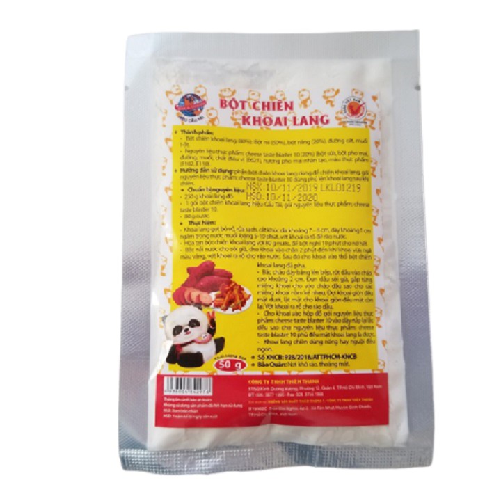 Bột chiên khoai lang có vị phomai thơm ngon (gói 50g)