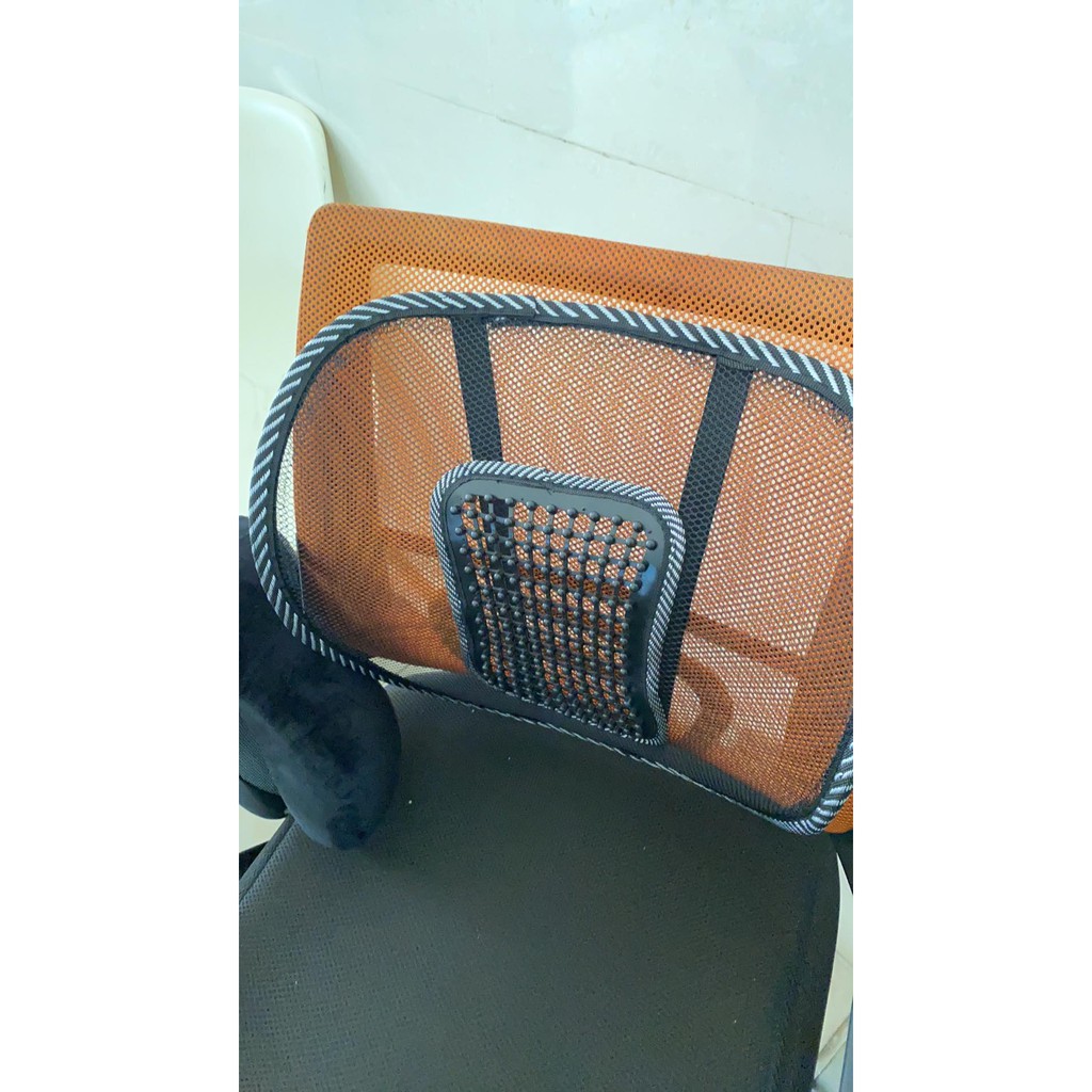 Đệm lưới tựa lưng giảm đau lưng dùng cho ghế văn phòng ghế xe ô tô ,lưới thoáng khí,duy trì đường cong cột sống