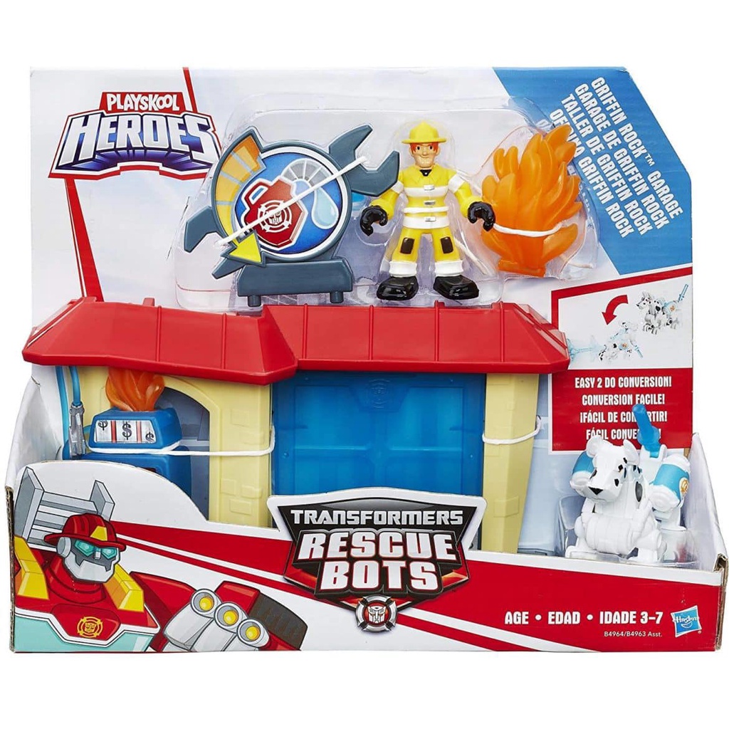 Đồ Chơi Lắp Ráp Mô Hình Trạm Cứu Hỏa Transformers Rescue Bots Hàng Việt Nam Xuất Khẩu Chính Hãng Cao Cấp Hasbro-WinRiRáp
