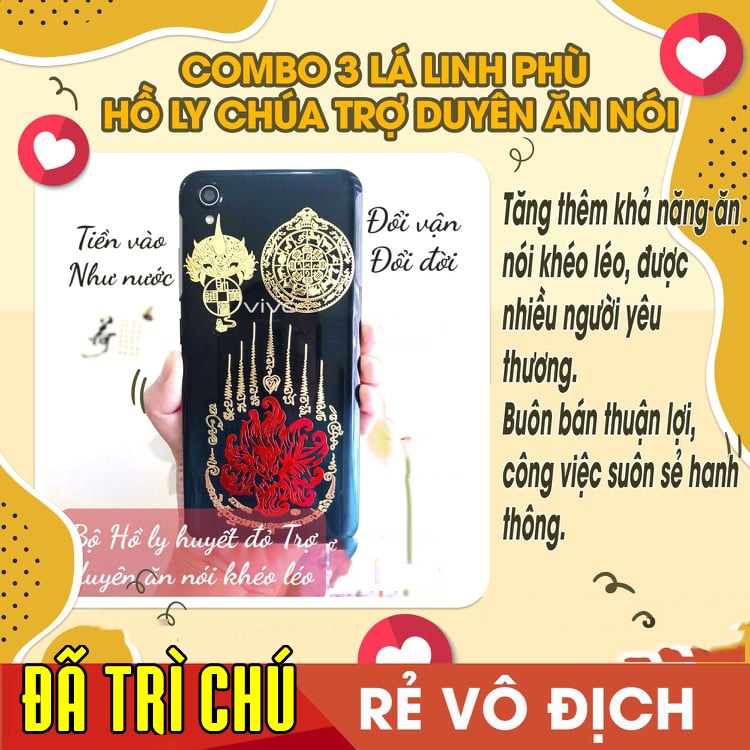 COMBO 3 miếng dán điện thoại HỒ LY HUYẾT CHÚA_ĐỔI ĐỜI_T.IỀN VÔ NHƯ NƯỚC,giúp giao tiếp khéo léo,miếng dán điện thoại đẹp