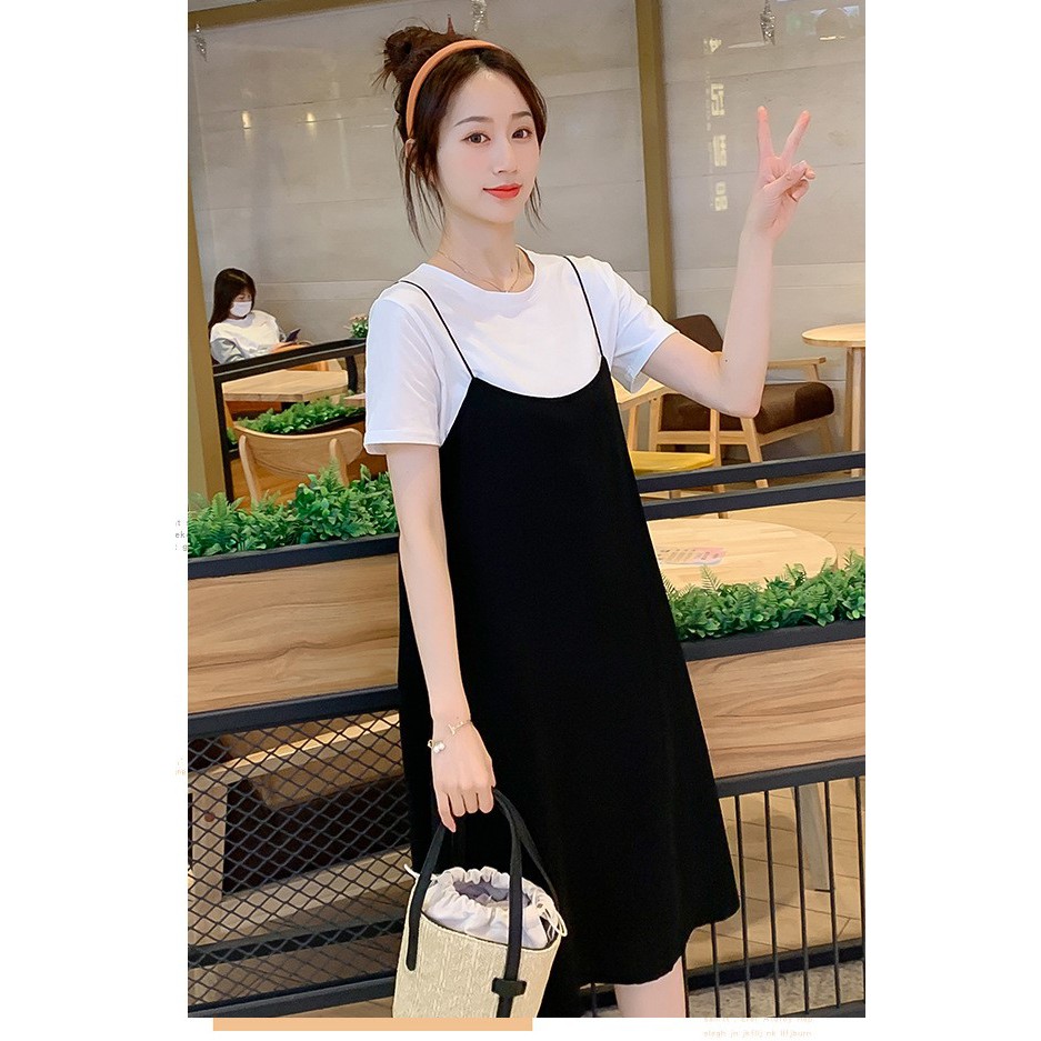 Váy Bầu Đầm Bầu Sau Sinh Khóa Kéo Ngang Cho Bé Bú SAV11