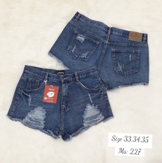 QUẦN SHORTS JEANS NỮ RÁCH