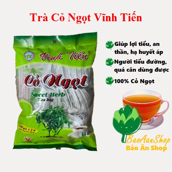 Trà Cỏ Ngọt Vĩnh Tiến - 100 túi lọc